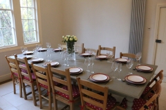 The dining table