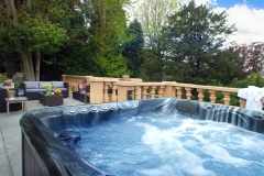 The hot tub terrace