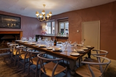 The dining room can be used as a board room for corporate events